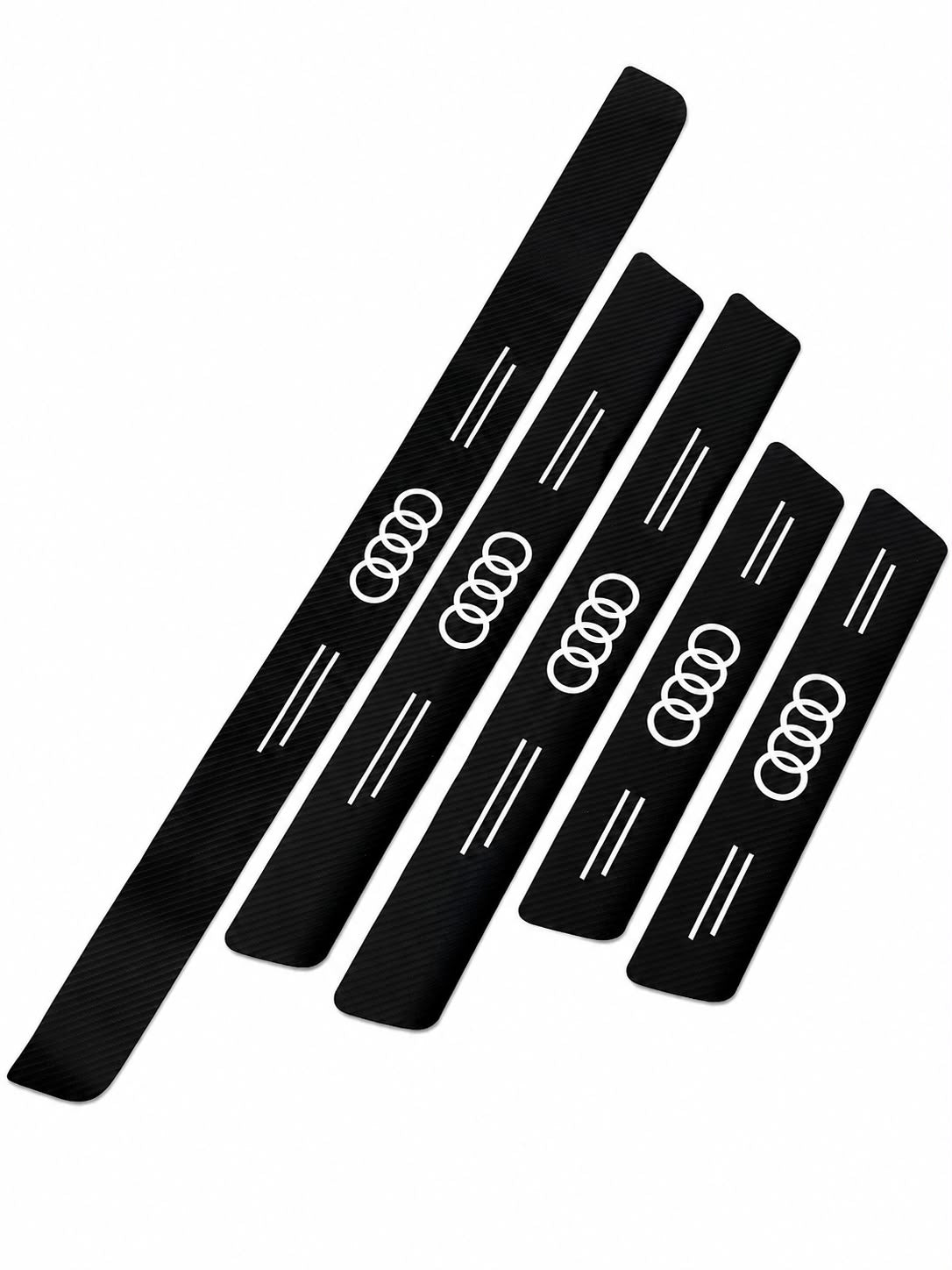 Set 5 Protecții Praguri aspect Carbon Premium + Prag Portbagaj TRANSPORT INCLUS