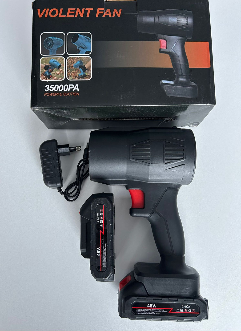 Suflantă Portabilă cu Acumulator 48V – Blower Electric 35000Pa