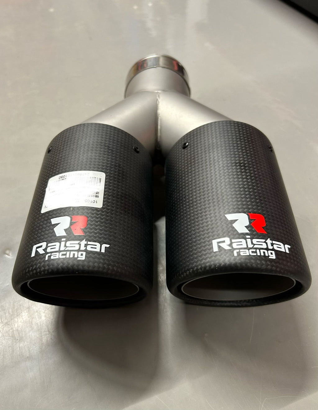 Ornament Evacuare Dublă Sport Raistar Racing Carbon Look