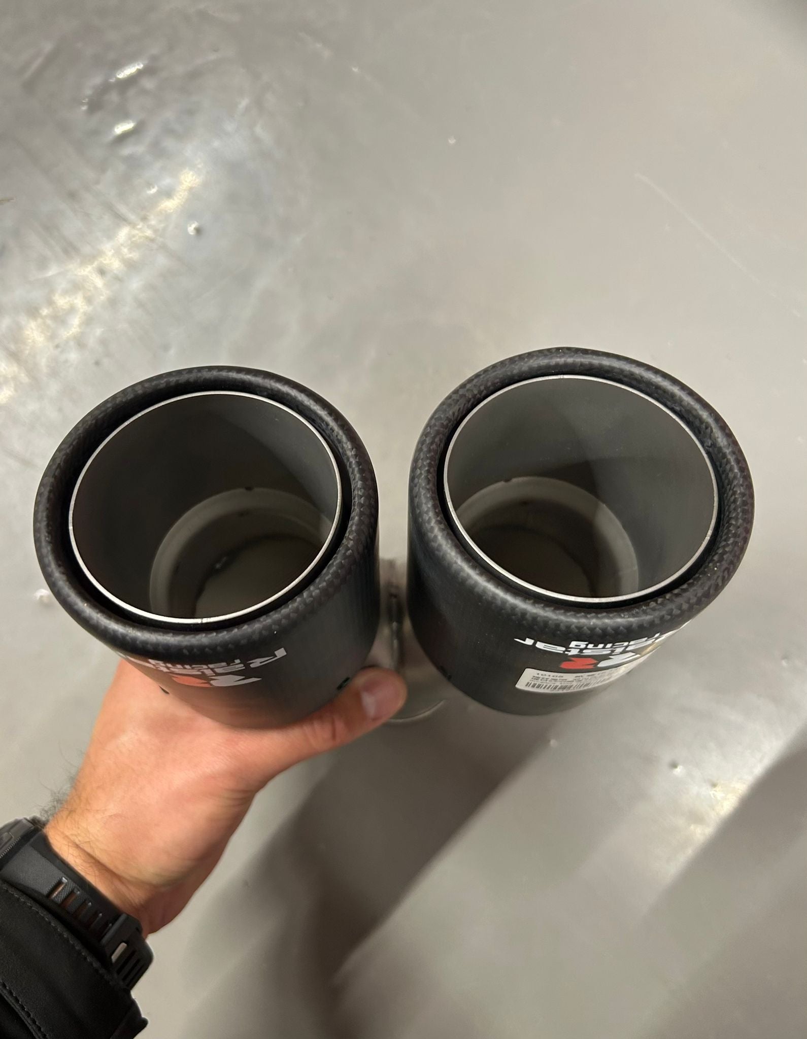Ornament Evacuare Dublă Sport Raistar Racing Carbon Look