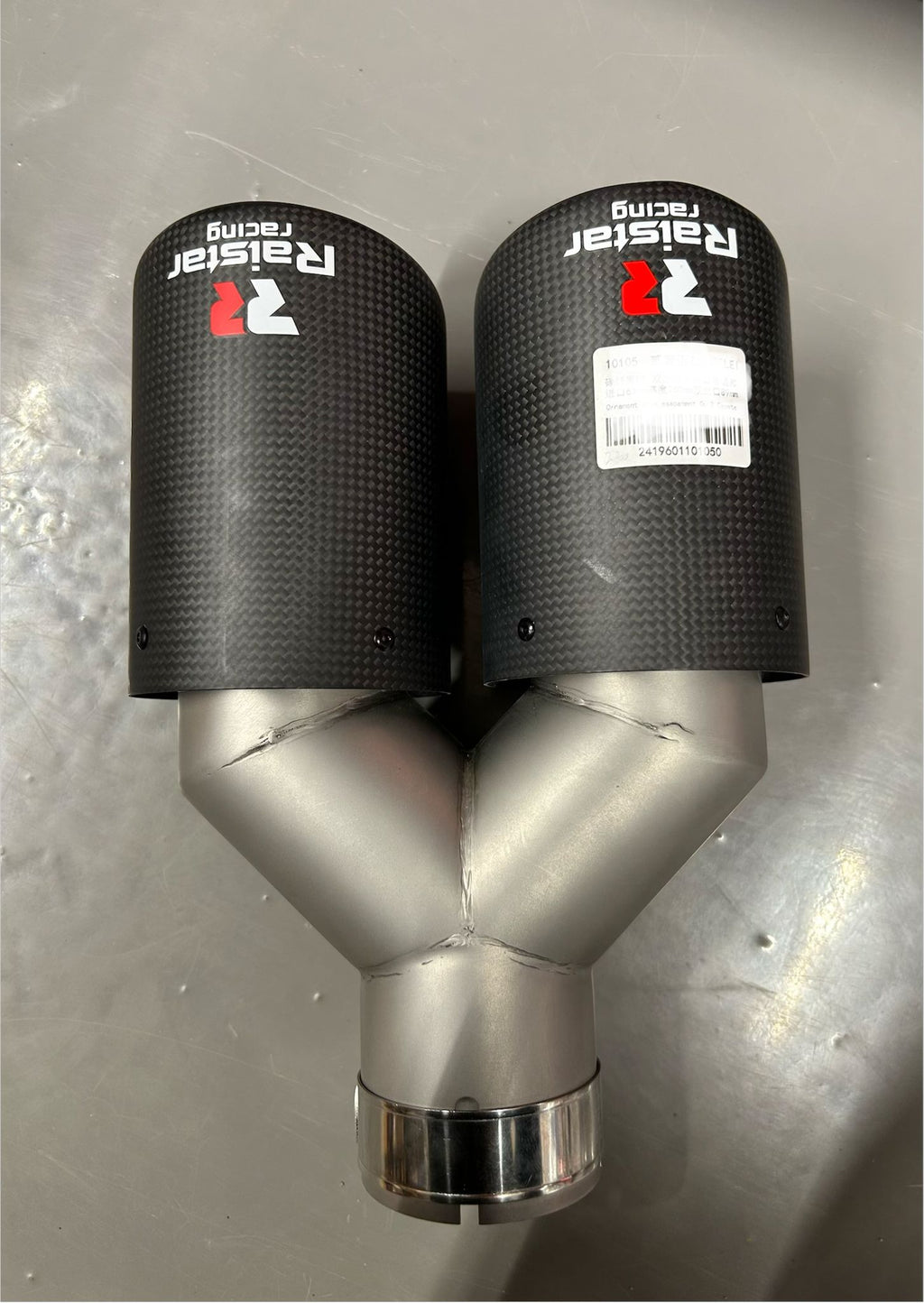 Ornament Evacuare Dublă Sport Raistar Racing Carbon Look