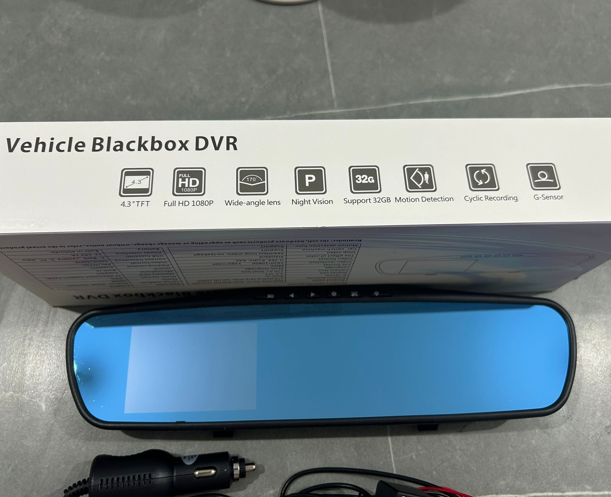 Camera Auto Tip Oglinda DVR Full HD 1080P cu Camera Marsarier