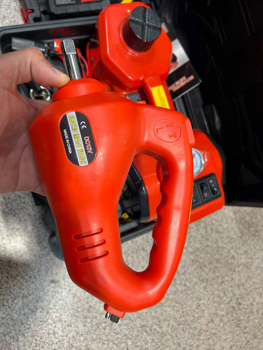 Cric Electric Hidraulic 5 Tone cu Compresor și Cheie Electrica
