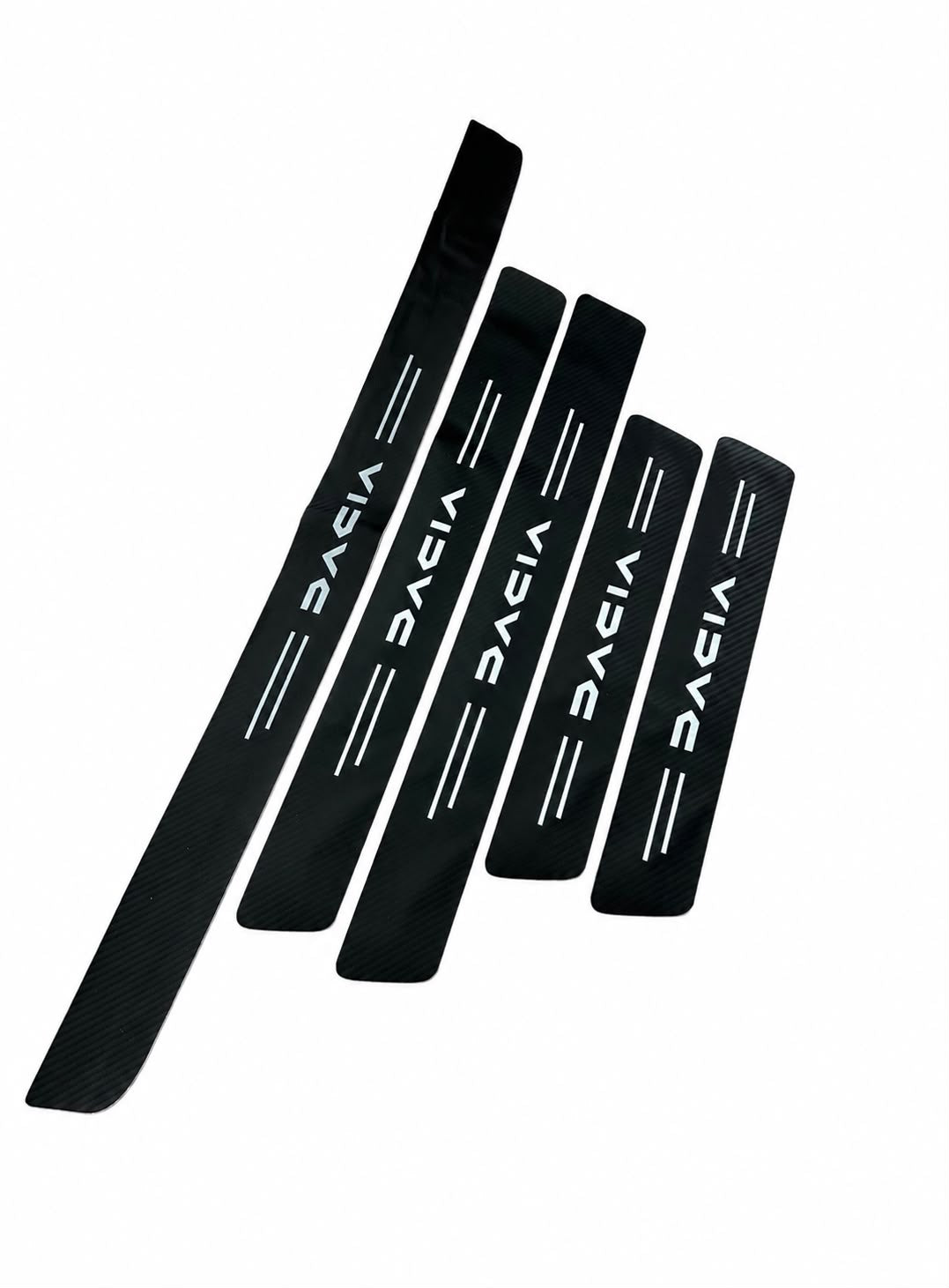 Set 5 Protecții Praguri aspect Carbon Premium + Prag Portbagaj TRANSPORT INCLUS