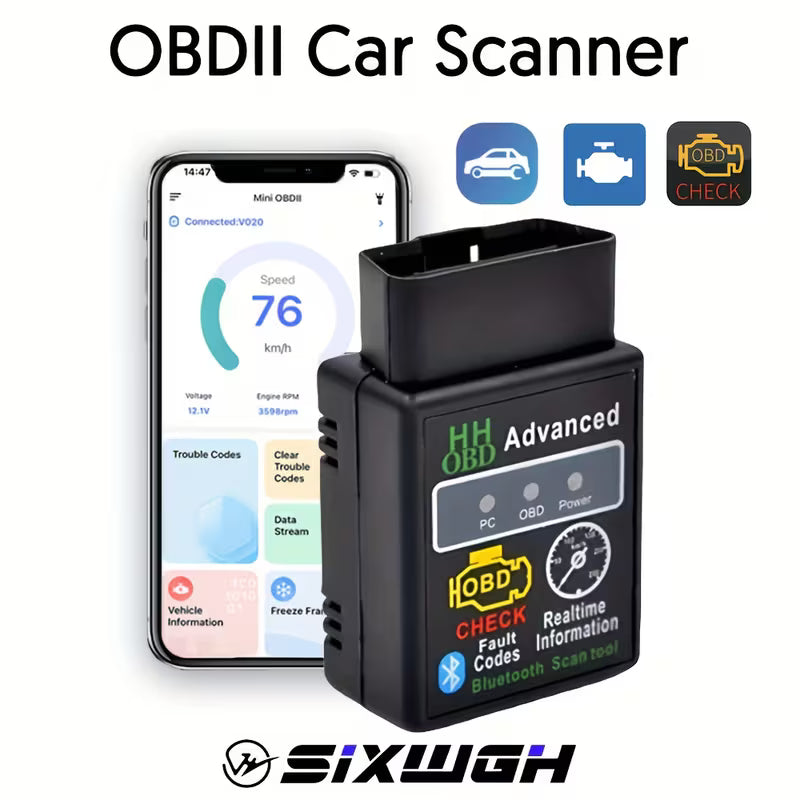 Tester Diagnoză Auto OBD2 ELM327 – Scanner Auto pentru Telefon